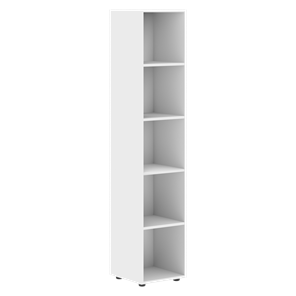 Шкаф колонна высокий с глухой малой дверью левой FORTA Белый FHC 40.5 (L) (399х404х1965) в Петрозаводске - предосмотр 1