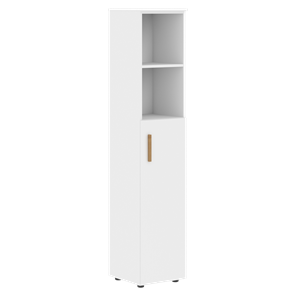 Шкаф колонна высокий с глухой средней дверью правой FORTA Белый FHC 40.5 (R) (399х404х1965) в Петрозаводске