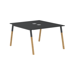 Переговорный стол FORTA Черный Графит-Черный Графит-Бук  FWST 1113 (1180x1346x733) в Петрозаводске