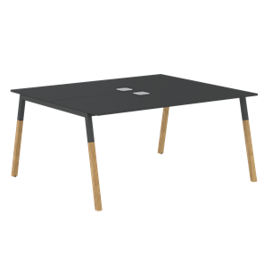 Переговорный стол FORTA Черный Графит-Черный Графит-Бук FWST 1513 (1580x1346x733) в Петрозаводске
