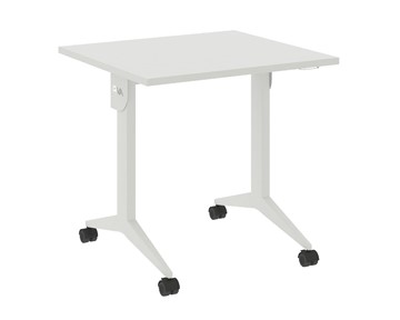 Складной мобильный стол X.M-0.7, Металл белый/Белый бриллиант в Петрозаводске