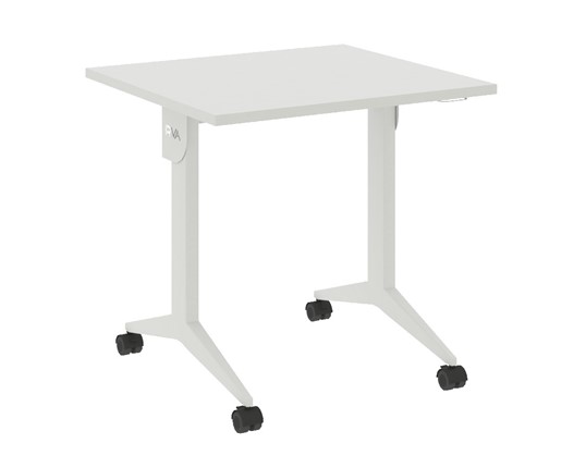 Складной мобильный стол X.M-0.7, Металл белый/Белый бриллиант в Петрозаводске - изображение