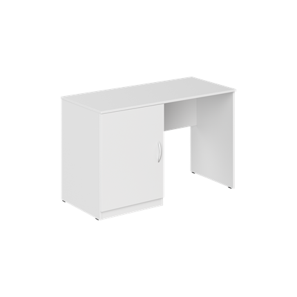 Стол с тумбой под холодильник						 KANN KTFD 1255 L  Левый 1200х550х750 мм. Белый в Петрозаводске - изображение