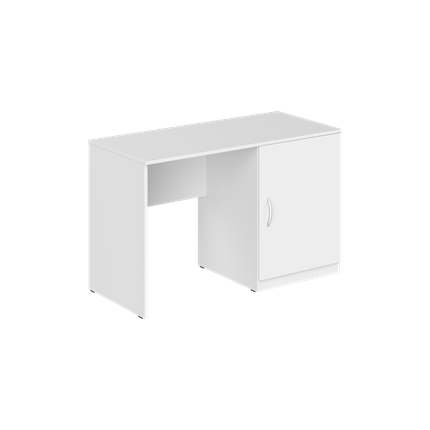 Стол с тумбой под холодильник						 KANN KTFD 1255 R Правый 1200х550х750 мм. Белый в Петрозаводске - изображение