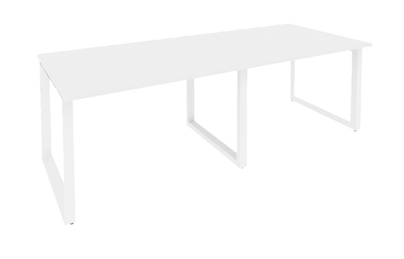 Стол для переговорки O.MO-PRG-2.2 Белый/Белый бриллиант в Петрозаводске - изображение