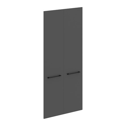 Дверь для шкафчика высокая MORRIS TREND Антрацит/Кария Пальмира MHD 42-2 (844х1900х18) в Петрозаводске - изображение