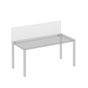 Экран для стола 160 на белом каркасе с кронштейнами Комфорт КФ, белый премиум (160x45x1.8) К.Б 843 в Петрозаводске