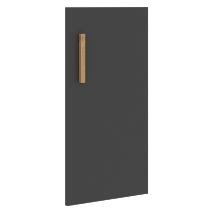 Низкая дверь для шкафа правая FORTA Черный Графит FLD 40-1(R) (396х18х766) в Петрозаводске - изображение