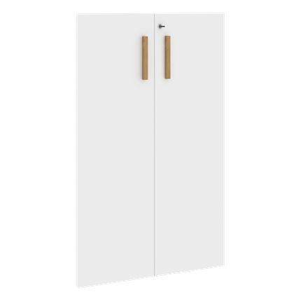 Средние двери для шкафов с замком FORTA Белый FMD 40-2(Z) (794х18х1164) в Петрозаводске - изображение