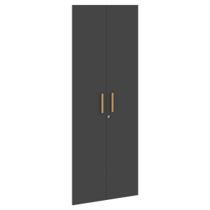 Двери для шкафов высокие с замком FORTA Черный Графит FHD 40-2(Z)  (794х18х1932) в Петрозаводске