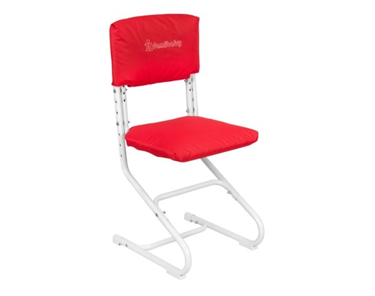 Комплект чехлов на спинку и сиденье стула СУТ.01.040-01 Красный, ткань Оксфорд в Петрозаводске - изображение