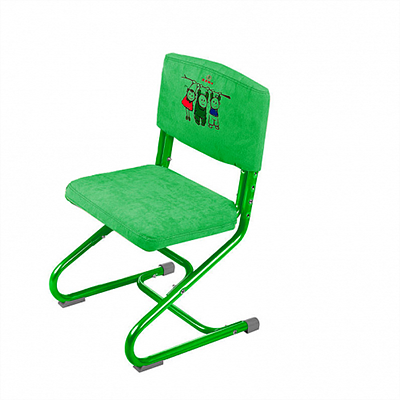 Чехол для стула СУТ 01-01 Зеленый, Замша в Петрозаводске - изображение
