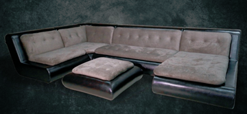 П-образный диван Эвелина со столом-пуфом в Петрозаводске - предосмотр