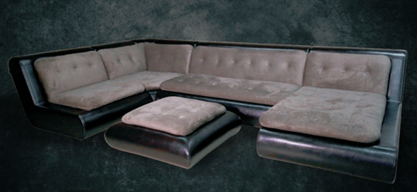 П-образный диван Эвелина со столом-пуфом в Петрозаводске - изображение