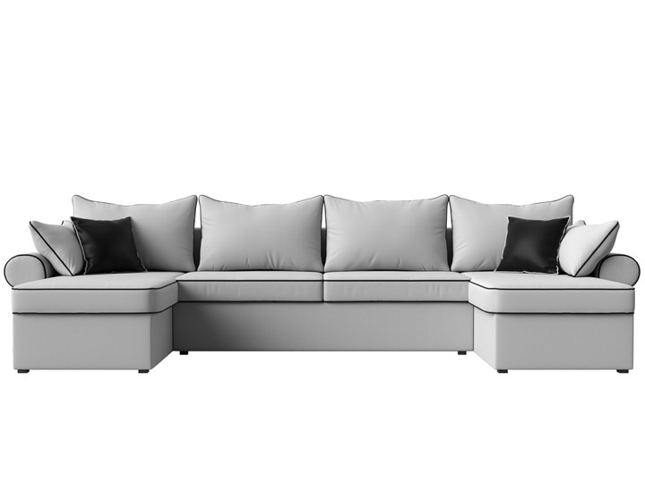 Большой П-образный диван Элис, Белый (экокожа) в Петрозаводске - изображение 3