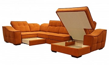 Угловой диван N-11-M (П1+ПС+УС+Д2+Д5+П1) в Петрозаводске - предосмотр 1