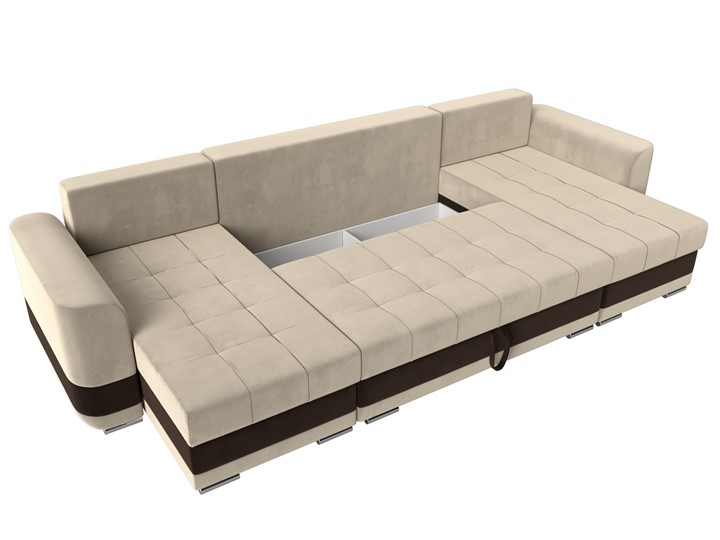П-образный диван Честер, Бежевый/коричневый (вельвет) в Петрозаводске - изображение 6