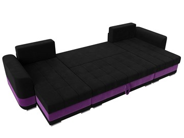 П-образный диван Честер, Черный/фиолетовый (вельвет) в Петрозаводске - предосмотр 7