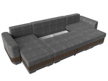 П-образный диван Честер, Серый/коричневый (рогожка) в Петрозаводске - предосмотр 6