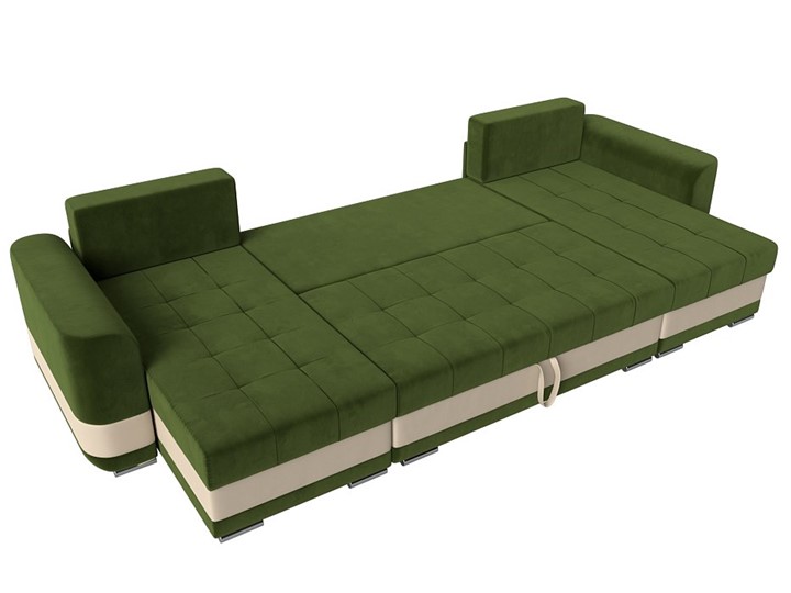 П-образный диван Честер, Зеленый/бежевый (вельвет/экокожа) в Петрозаводске - изображение 7