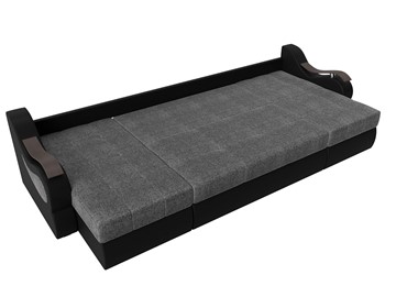 П-образный диван Меркурий П, Серый/черный (рогожка/экокожа) в Петрозаводске - предосмотр 5