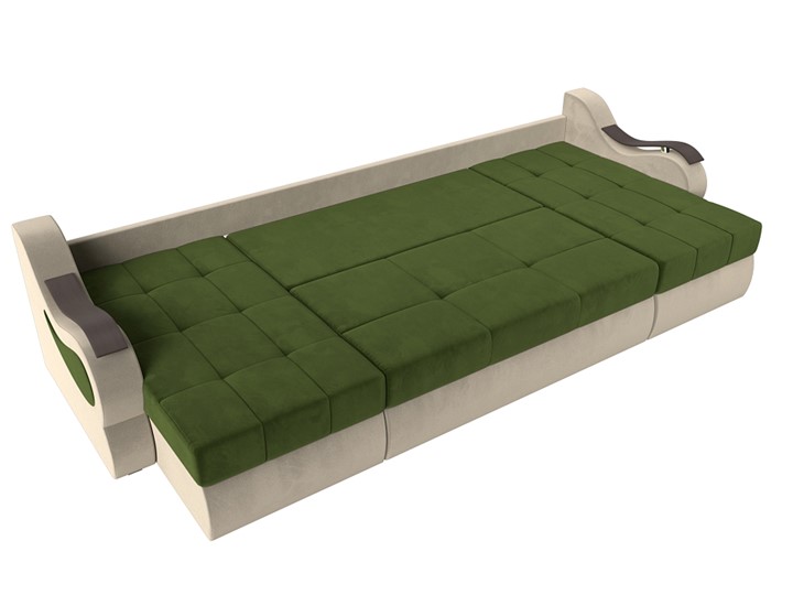 П-образный диван Меркурий П, Зеленый/бежевый (вельвет) в Петрозаводске - изображение 5