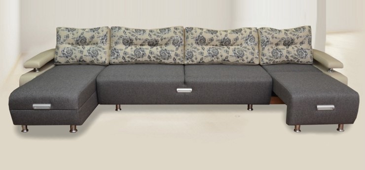 П-образный диван Престиж-15 микс в Петрозаводске - изображение 1