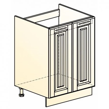 Шкаф рабочий Бавария L600 под мойку (2 дв. гл.) в Петрозаводске - изображение
