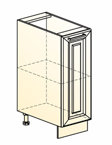 Шкаф рабочий Мишель L300 (1 дв. гл.) эмаль (белый/белый) в Петрозаводске - предосмотр 1