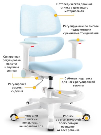 Растущее детское кресло Dream Air Y-607 KBL в Петрозаводске - изображение 1