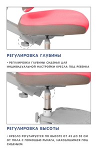 Кресло детское Holto-4F розовое в Петрозаводске - предосмотр 5