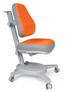 Растущее детское кресло Mealux Onyx (Y-110) OG  - серое + чехол оранжевый с серыми вставками в Петрозаводске