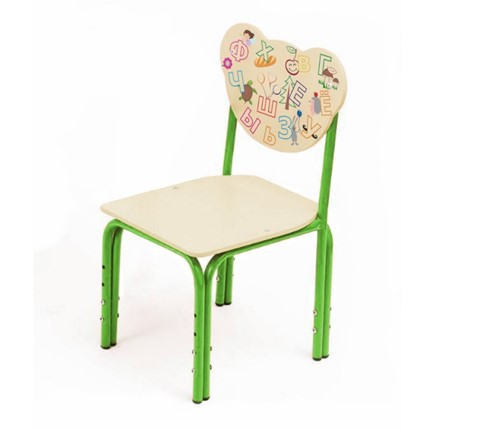 Детский стул Кузя 1-3 Азбука (Зеленый) в Петрозаводске - изображение