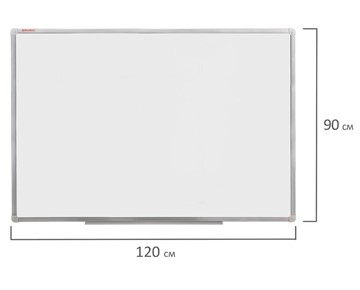Магнитная доска для рисования BRAUBERG 90х120 см, алюминиевая рамка в Петрозаводске - предосмотр 9
