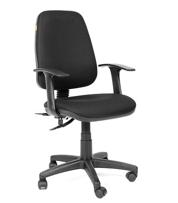 Кресло компьютерное CHAIRMAN 661 Ткань стандарт 15-21 черная в Петрозаводске - изображение